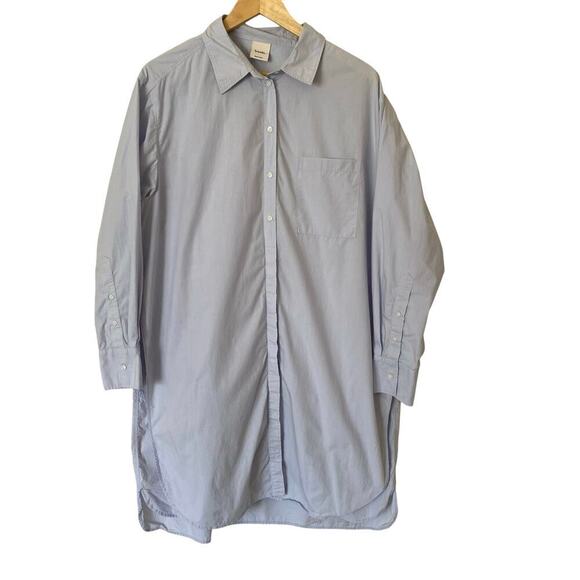 BOOB. DESIGN The Duo Maternity Nursing Shirtdress in Sky Blue- X-Large/XX-Large - Picture 16 of 16
